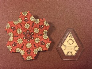 Mascherina con disegnati i punti di riferimento